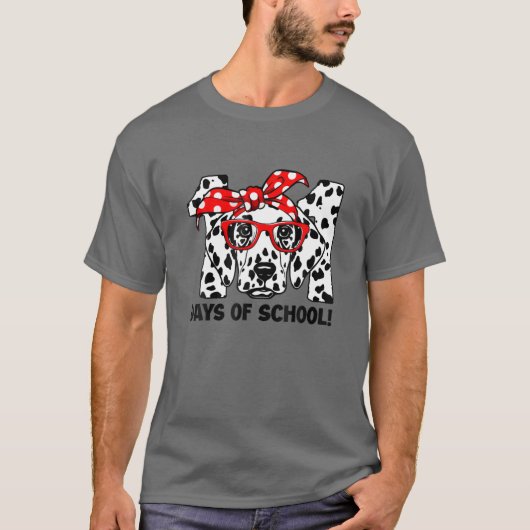 101日の学校ダルマティアン犬先生100th Day Tシャツ (正面)