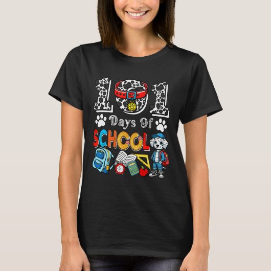 101日の学校100日小学生T Tシャツ (正面)