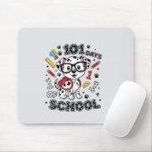 101日目の学校 かわいい犬Tシャツ | 学校へ行こう マウスパッド (マウス)