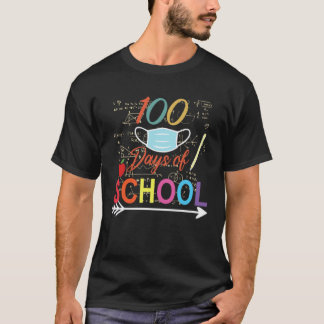 101日目の登校 先生と子供 Tシャツ