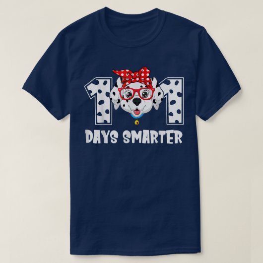 101日頭が切れるズダルメーションドッグ先生 Tシャツ (デザイン正面)