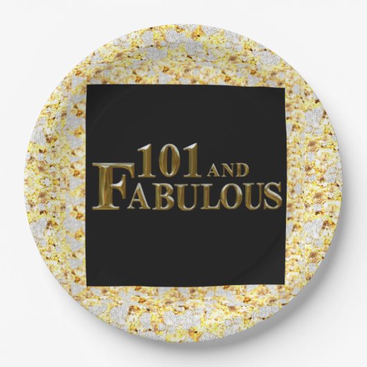 101歳の誕生日 ペーパープレート (正面)