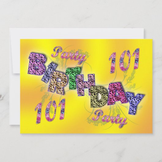 101番目のパーティの招待状 招待状 (正面)