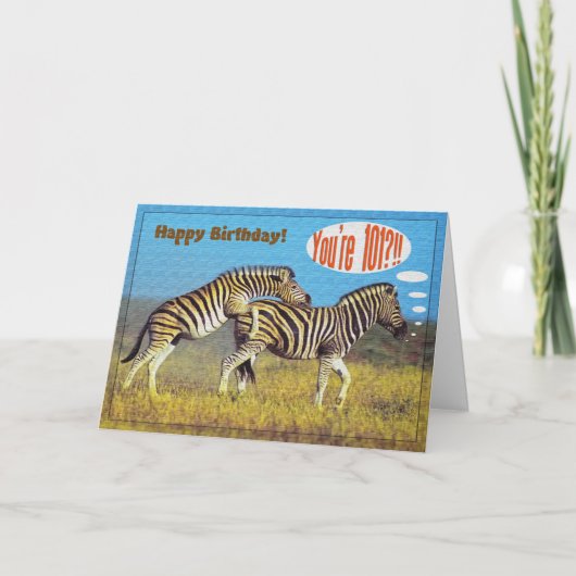 101番目の誕生日カード カード (正面)