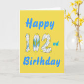 101番目の誕生日カード カード (黄色い花)