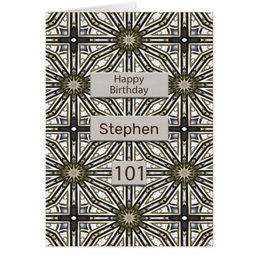 101番目の誕生日抽象芸術デザイン (正面)