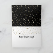 101誕生日スパークラーズオンブラック カード (内部)