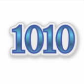 1010 エンジェルナンバー  直感 シール (正面)