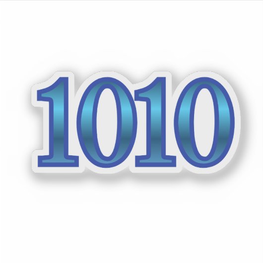 1010 Angel Number Intuition シール (正面)