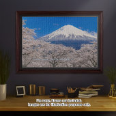 [1014] Mt.Fuji – A White Peak Floating in Blossoms ジグソーパズル