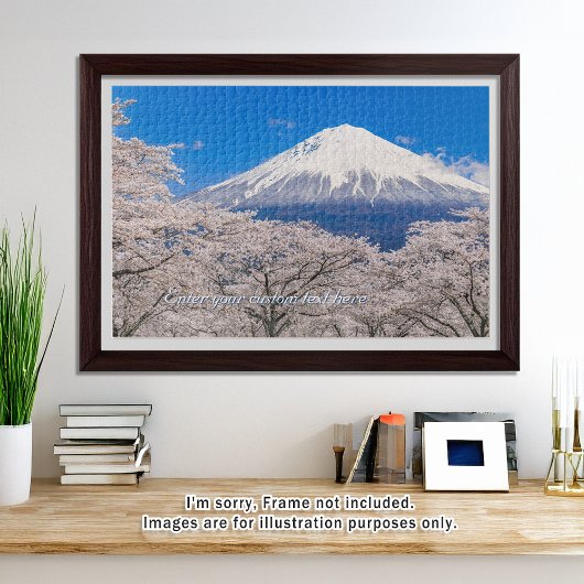[1014] Mt.Fuji – A White Peak Floating in Blossoms ジグソーパズル