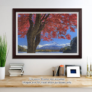 [1014] Mt.Fuji – Crimson Leaves and a Snowy Crown ジグソーパズル