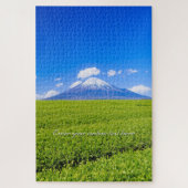 [1014] Mt.Fuji – Spring Sprouts in Tea Fields ジグソーパズル (縦)