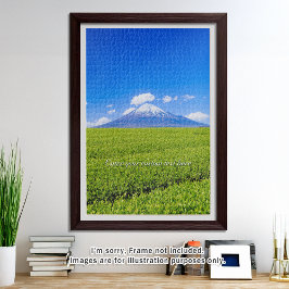 [1014] Mt.Fuji – Spring Sprouts in Tea Fields ジグソーパズル