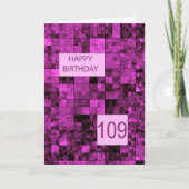 1019誕生日誕生日ピンクパターンカード カード (正面)