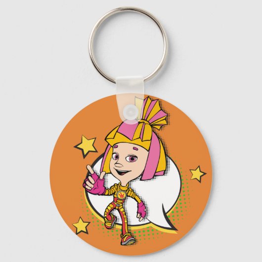 101.フィキシー |フィキシー漫画- Simka キーホルダー (正面)