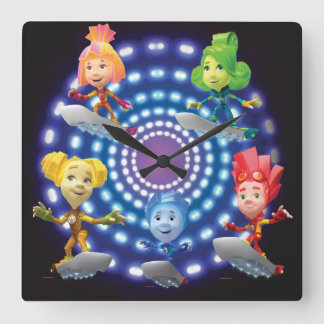 101.フィキシー | Top Secret - Fixie Kids スクエア壁時計