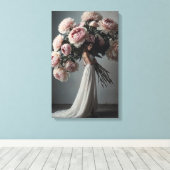 101.牡丹 キャンバスプリント (インサイチュ (ウッドフロア))