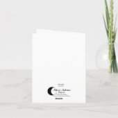 101.蛾と炎のグリーティングカード カード (裏面)