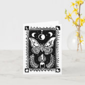 101.蛾と炎のグリーティングカード カード (黄色い花)