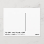 101.退屈した虎 ポストカード (裏面)