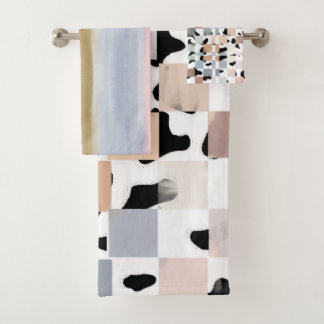 101 Cows + Checkers Towel バスタオルセット