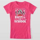 101 Days Of School Dalmatian Dog 100 Days Smarter Tシャツ (レイダウン)