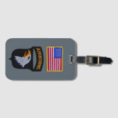 101stイーグルスの獣医を叫ぶABNの空挺師団 ラゲッジタグ (正面横)