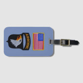 101stイーグルスの獣医を叫ぶABNの空挺師団 ラゲッジタグ (正面横)