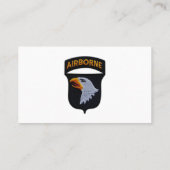 101stイーグルスの獣医を叫ぶABNの空挺師団 名刺 (裏面)