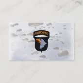 101stイーグルスを叫ぶABN DIVの空挺師団 名刺 (裏面)