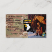 101st分割の牧師カード 名刺 (正面)