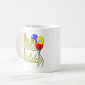 101st気球との誕生日 コーヒーマグカップ (正面左)