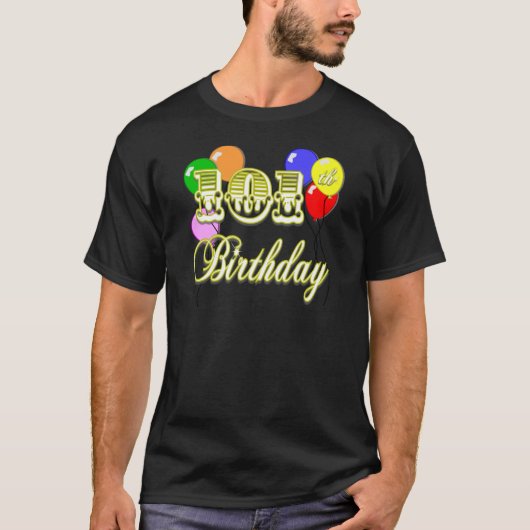 101st気球との誕生日 tシャツ (正面)