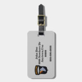 101st空挺師団パッチの荷物のラベル ラゲッジタグ (正面縦)