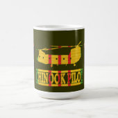 101st空挺師団CH-47のチヌックのパイロットのマグ コーヒーマグカップ (中央)