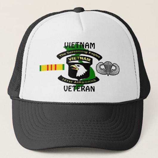 101st空輸のわめくワシのベトナムの球の帽子 キャップ (正面)
