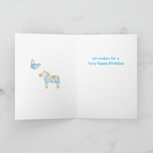 101st誕生日カード カード (内部)