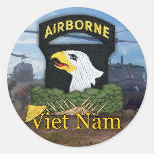 101st ABNの空挺師団の退役軍人ベトナム ラウンドシール