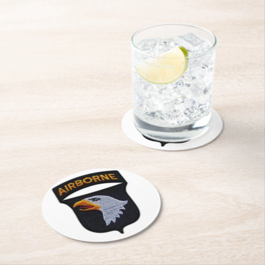 101st ABN空輸のわめくイーグルスの退役軍人LRRP ラウンドペーパーコースター (インサイチュ)