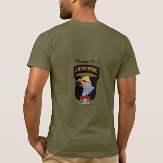 101st ABN空輸のわめくイーグルスベトナム戦争 Tシャツ (裏面)