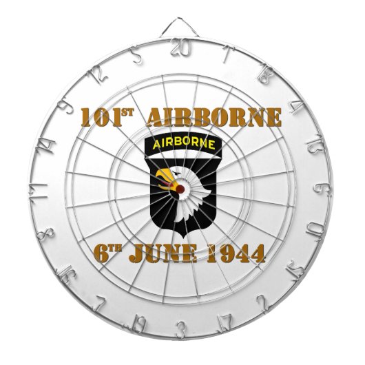 101st Airborne D-Day Normandy ダーツボード (正面)