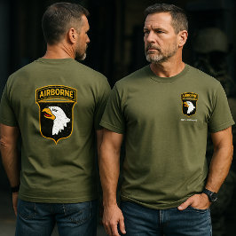 101st Airborne Division "Distressed" Personalized  Tシャツ