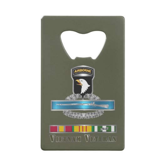 101st Airborne Division Vietnam Veteran  クレジットカード栓抜き (正面)