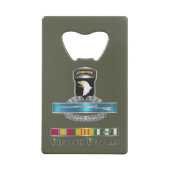 101st Airborne Division Vietnam Veteran  クレジットカード栓抜き (裏面)