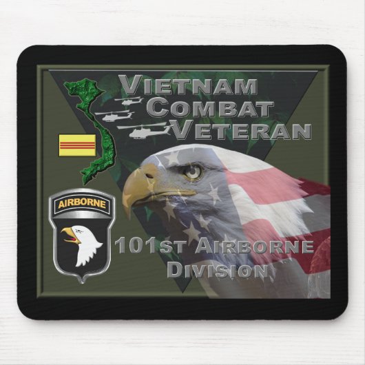 101st Airborne Division Vietnam Veteran マウスパッド (正面)