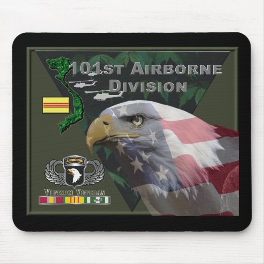101st Airborne Division Vietnam Veteran マウスパッド (正面)