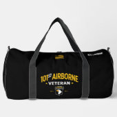 101st Airborne Veteran Tribute Personalized ダッフルバッグ (正面)