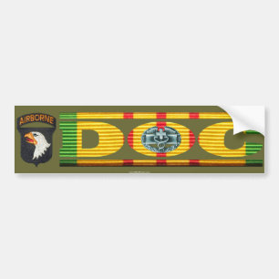 101st CMBのステッカーが付いている空輸DOC バンパーステッカー