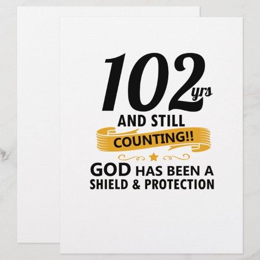 102年とまだ誕生日を数える (正面/裏面)